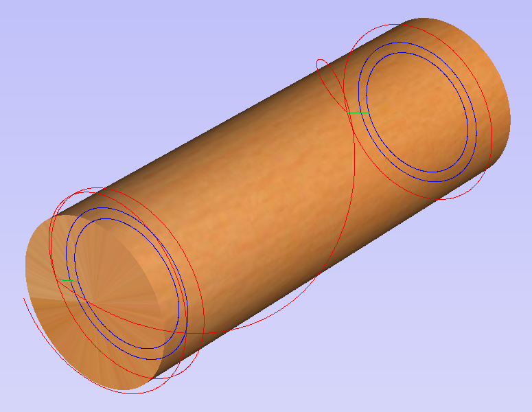 Toolpath for coves of the column